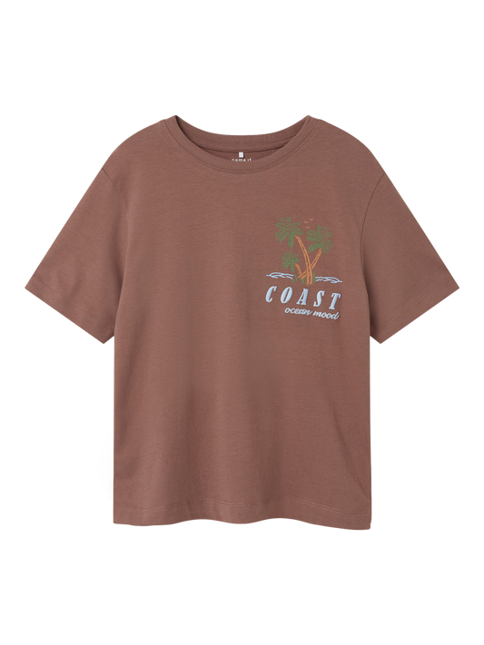 NKMHEJMAN T-Shirts & Tops - Deep Taupe