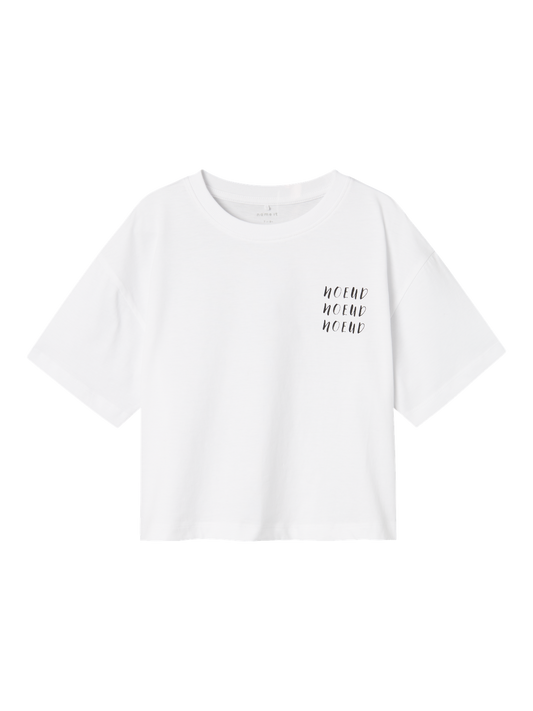 NKFHILUNA T-Shirts & Tops - Bright White