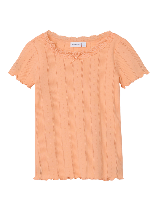 NMFFREDA T-Shirts & Tops - Peach Nectar