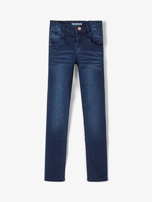 NKFPOLLY Jeans - Dark Blue Denim