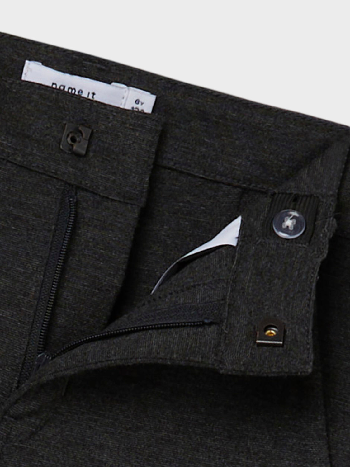 NKMSILAS Trousers - Dark Grey Melange