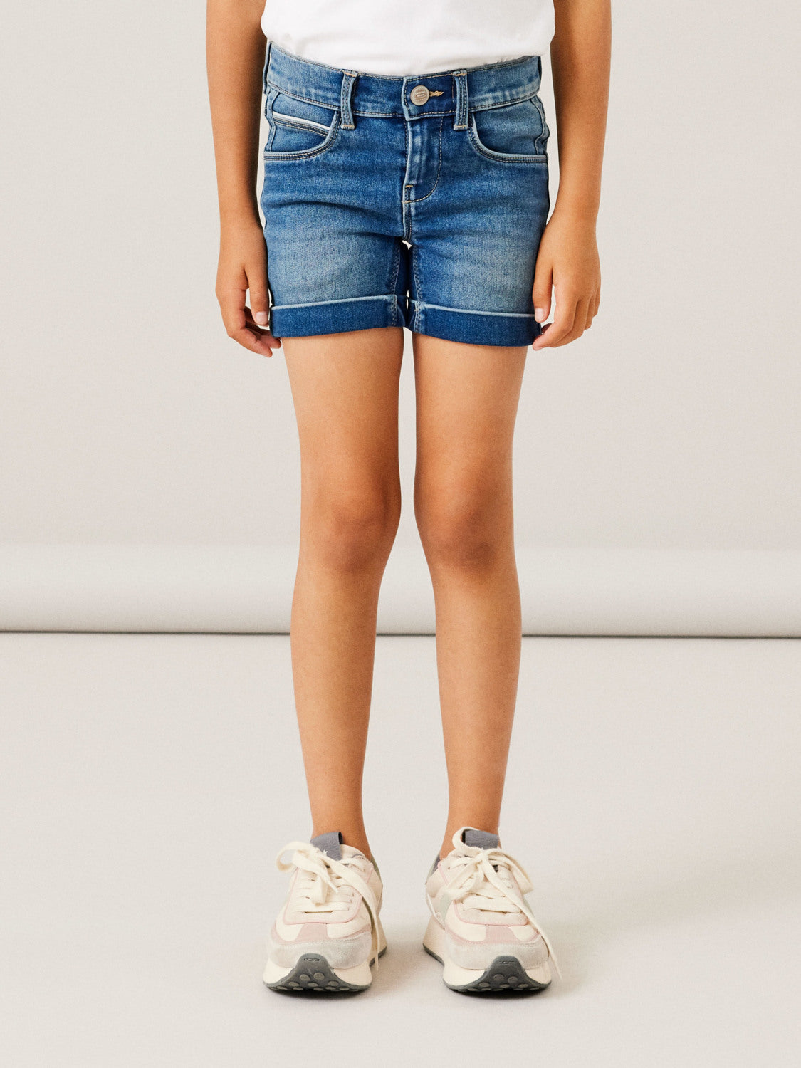 NKFSALLI Shorts - Medium Blue Denim