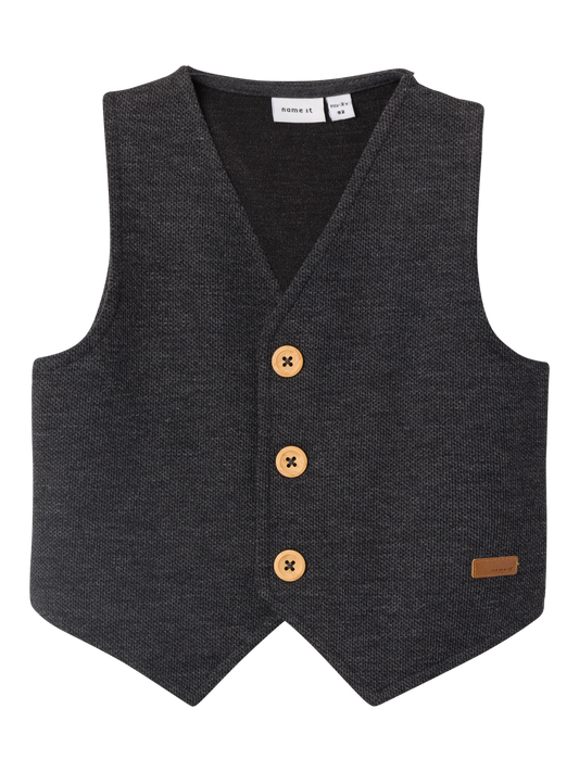 NMMROBINO Knit - Dark Grey Melange