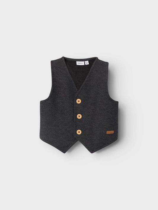 NMMROBINO Knit - Dark Grey Melange