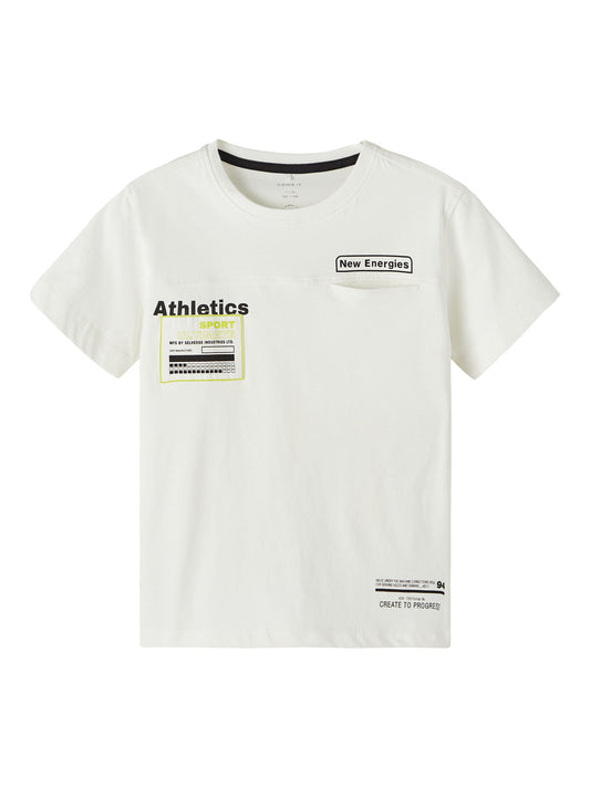 NKMKOMAN T-Shirts & Tops - White Alyssum