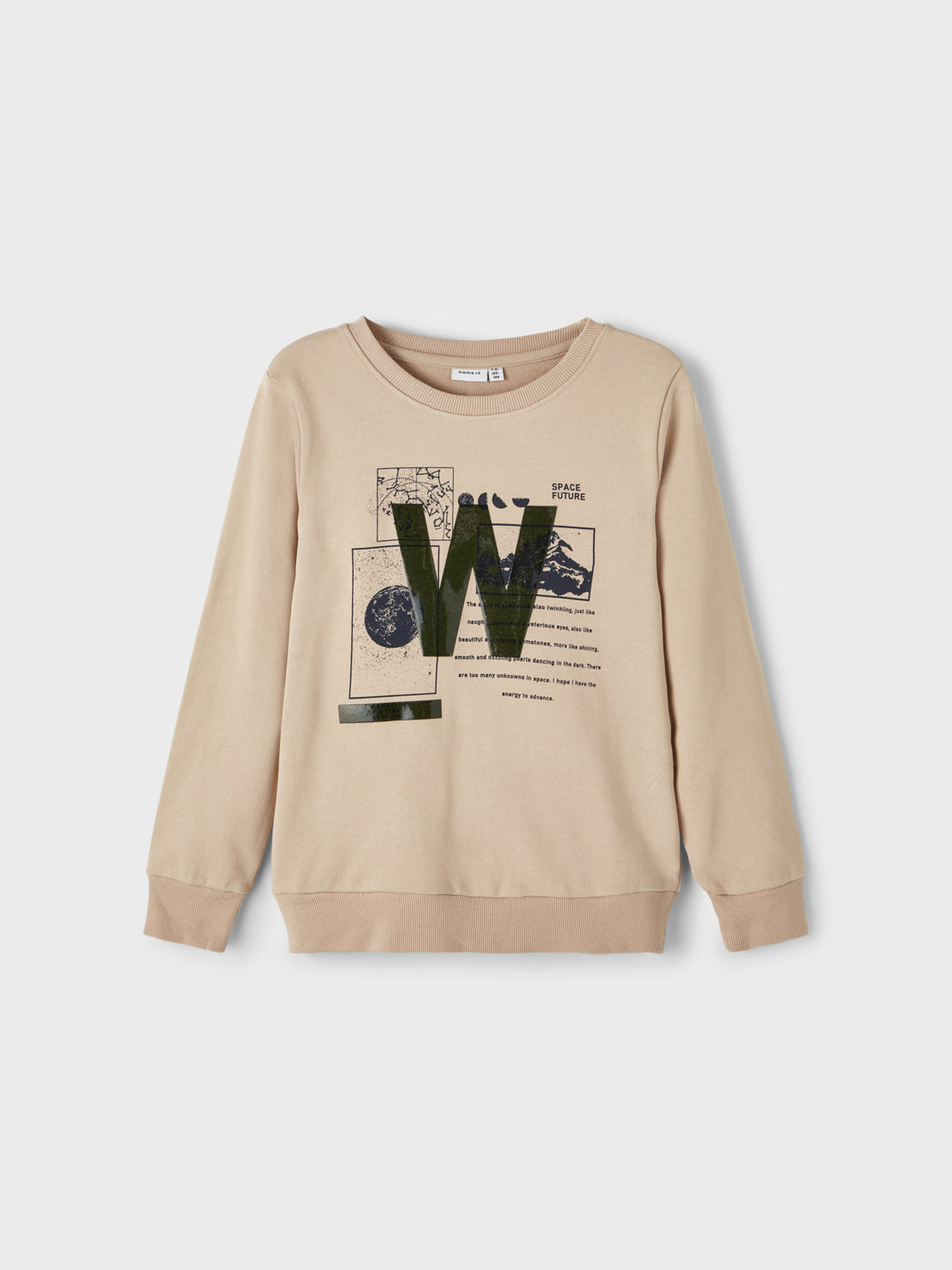 NKMLOLIVER Sweatshirts - Humus