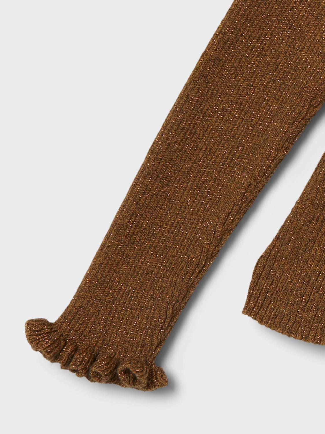 NKFRIAGLITTER Knit - Bone Brown