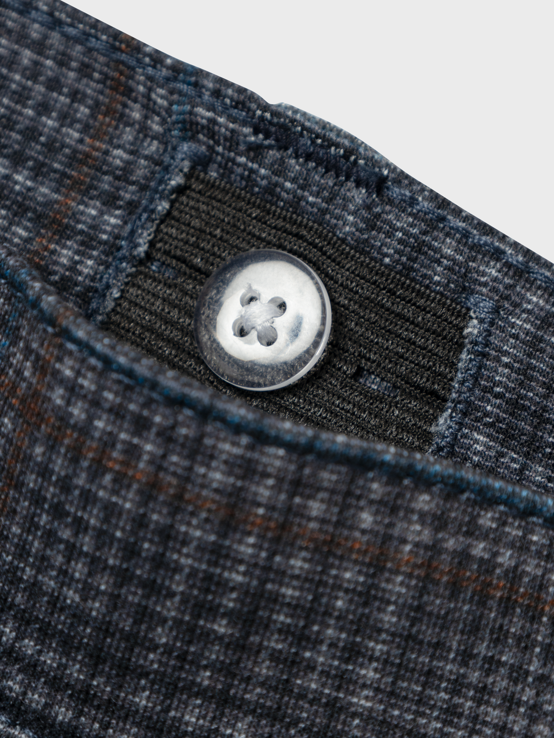 NKMSILAS Trousers - Grey Pinstripe