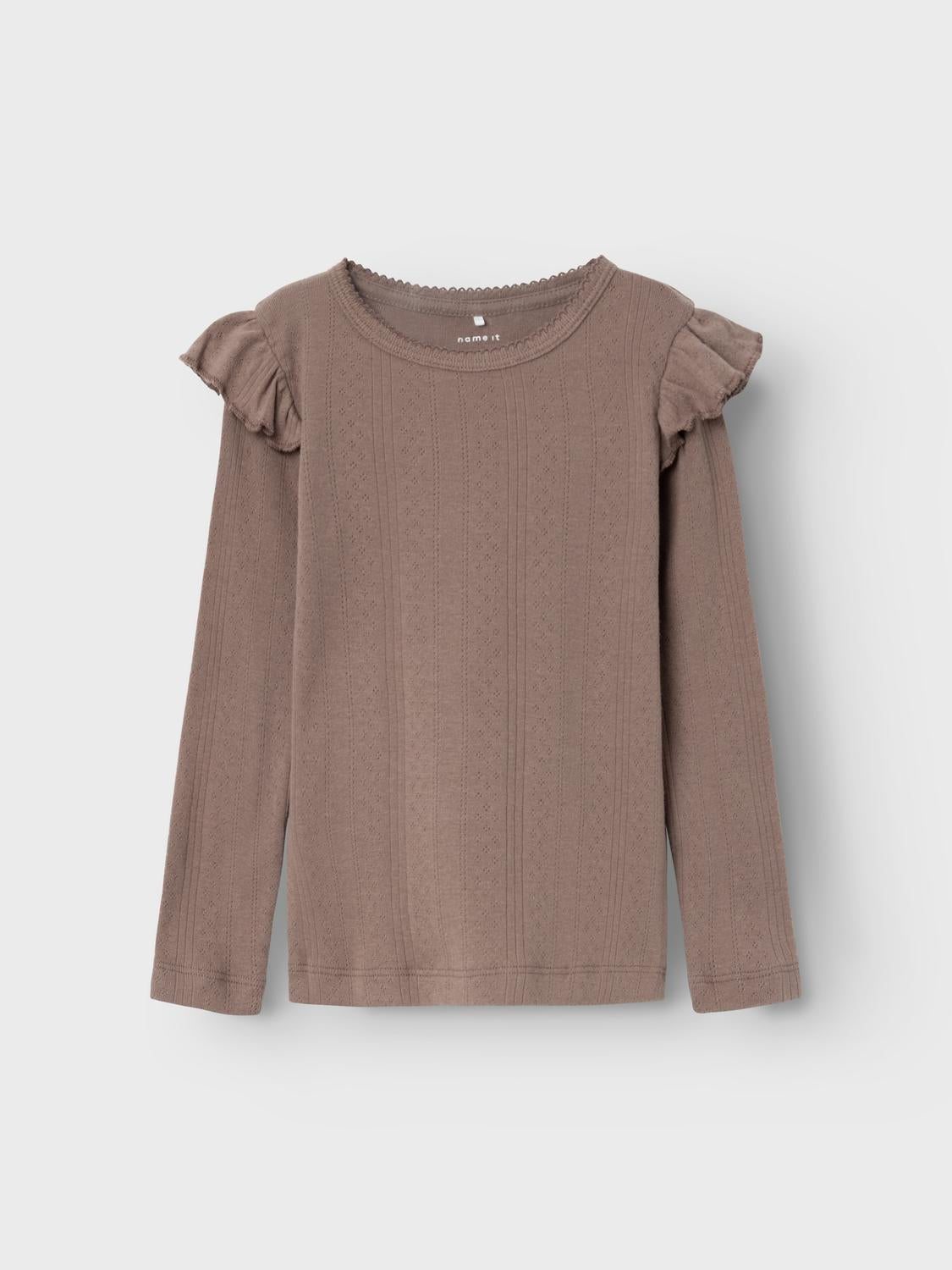 NMFNINNA T-Shirts & Tops - Deep Taupe